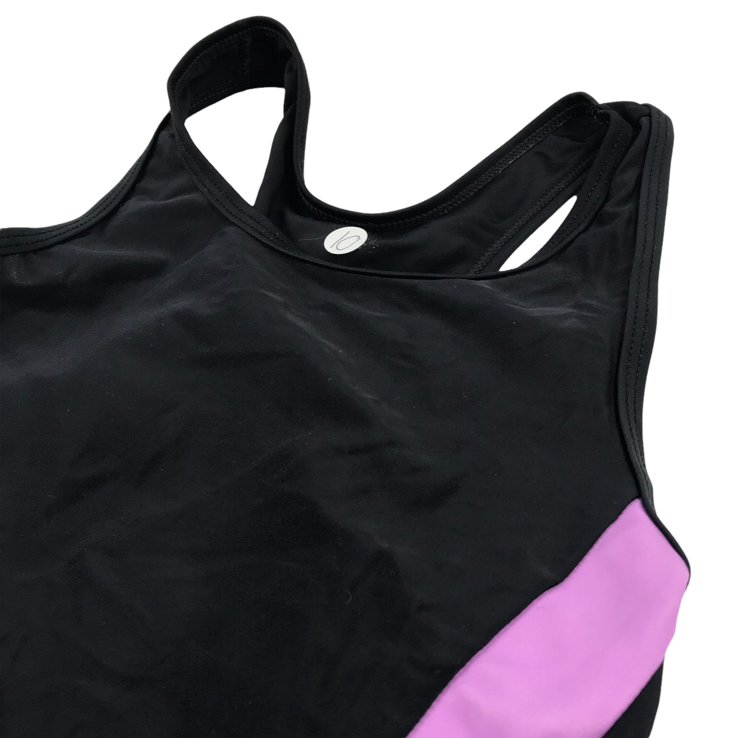 Tu Black and Pink Swimsuit Age 10