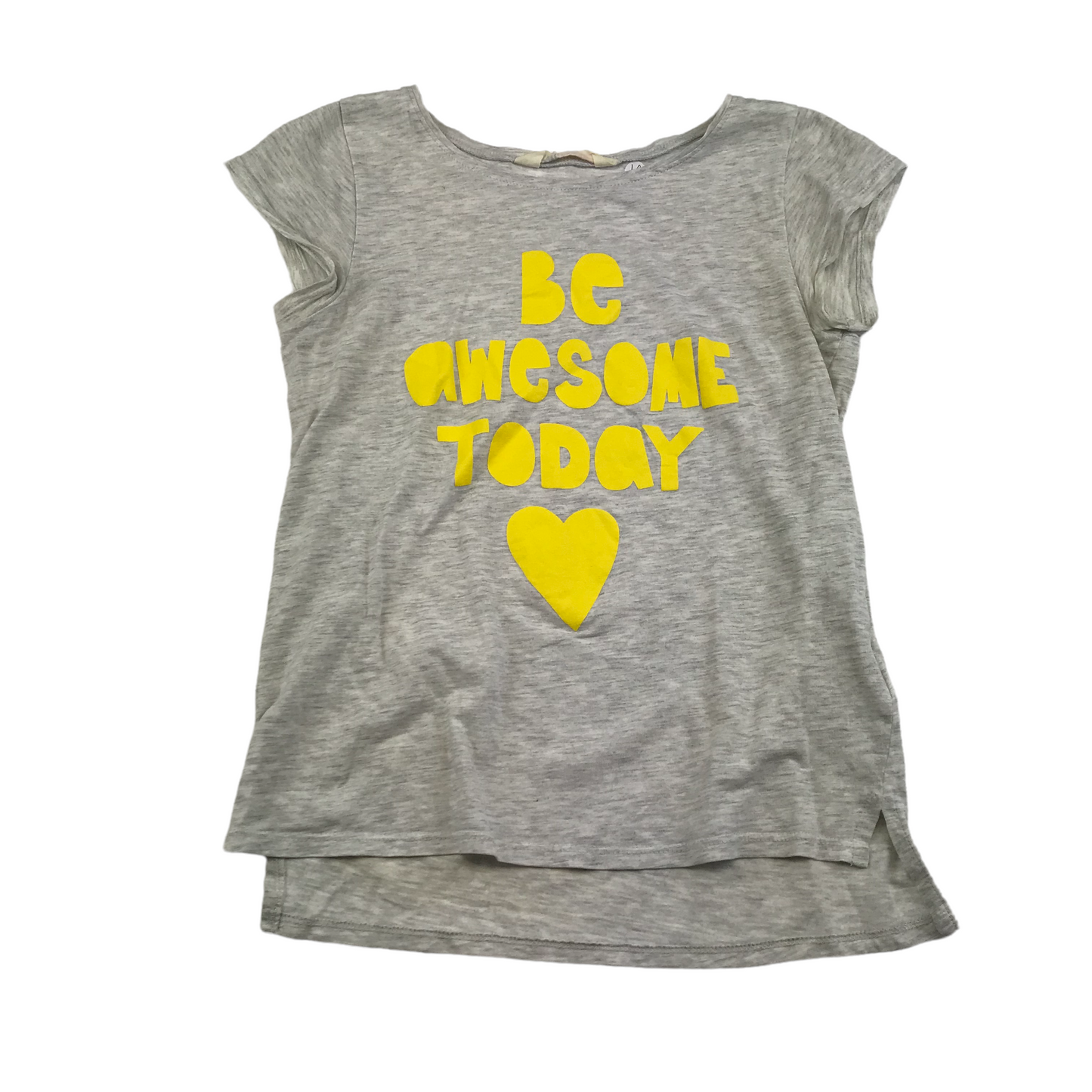 H&M Grey Be Awesome Today T-shirt Age 10