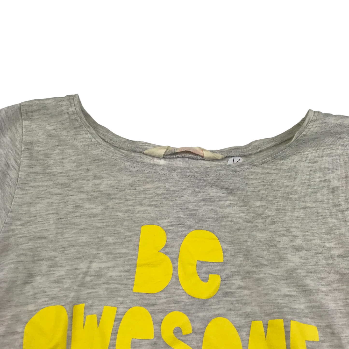 H&M Grey Be Awesome Today T-shirt Age 10