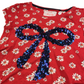Next Red Floral Bowtie T-shirt Age 10