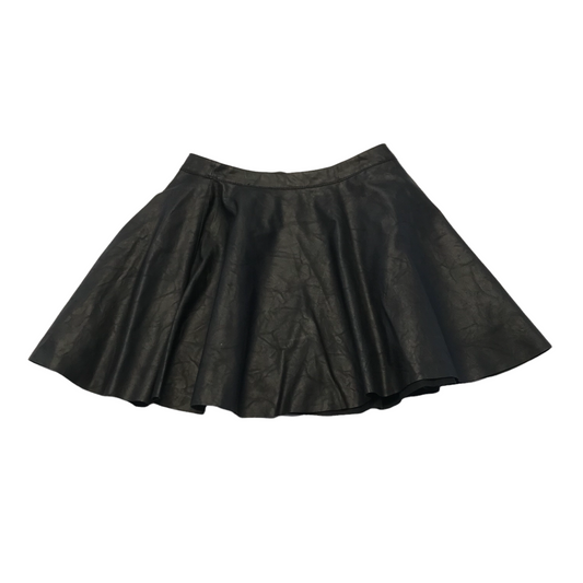 Generation Black Faux Leather Skirt Age 10