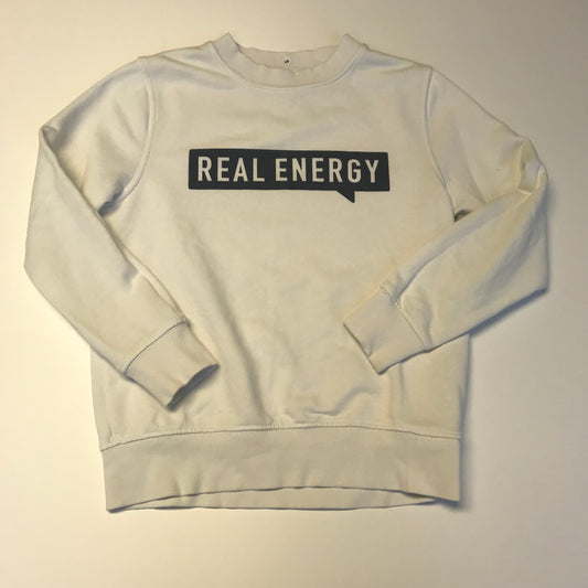 ZARA White Real Energy Sweatshirt Age 10