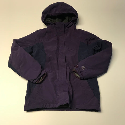 Lands' End Dark Purple Hard Shell Jacket Age 10-12