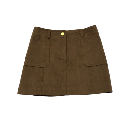 Next Brown Faux Suede Skirt Age 10