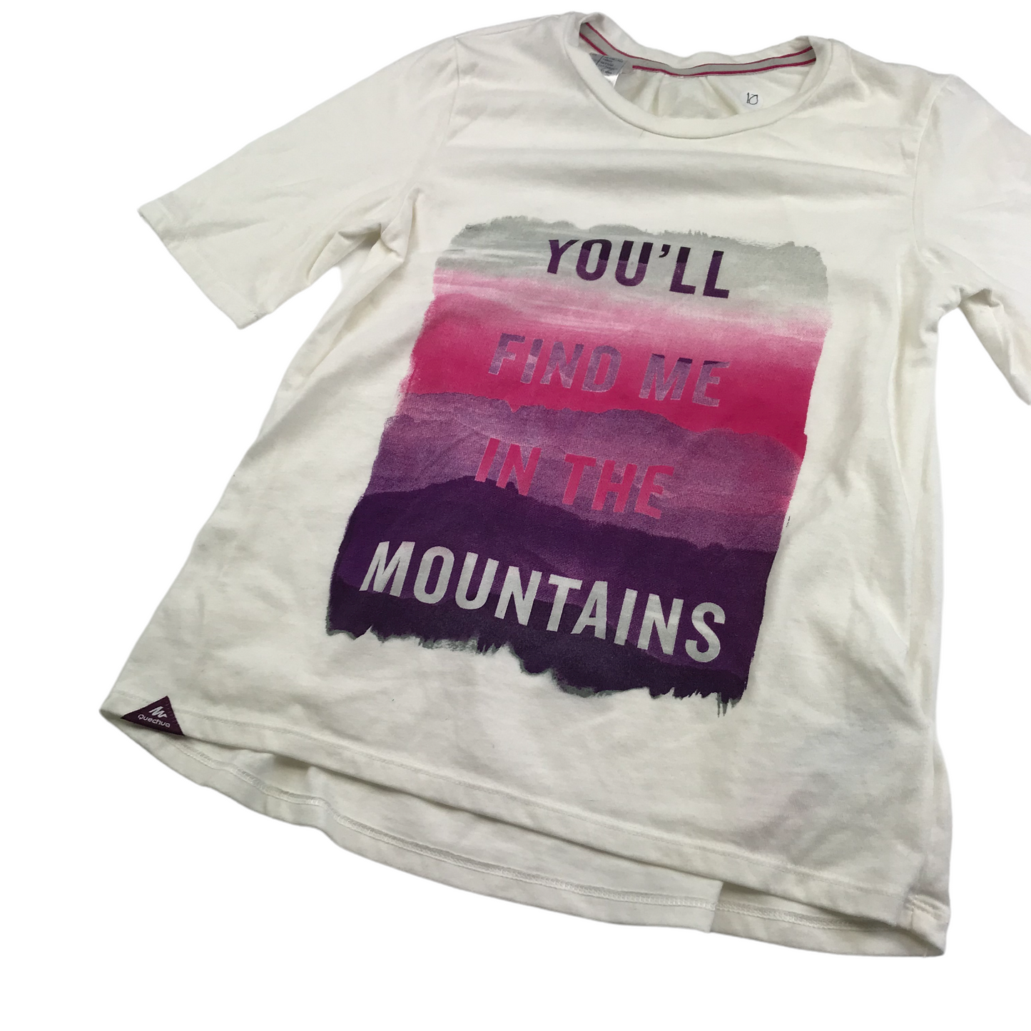 Decathlon White Mountain T-shirt Age 10