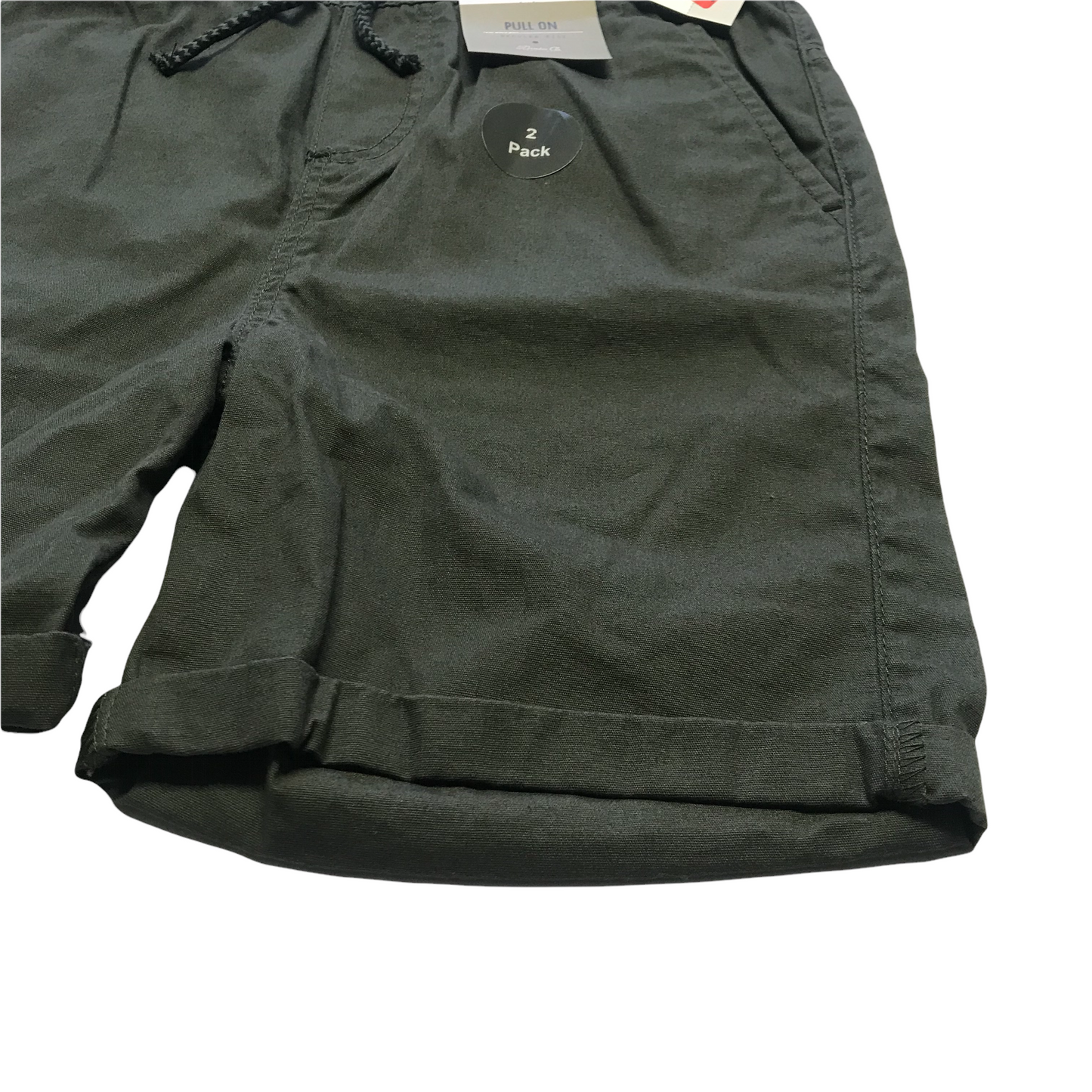 Primark Khaki Green Plain Shorts Age 10