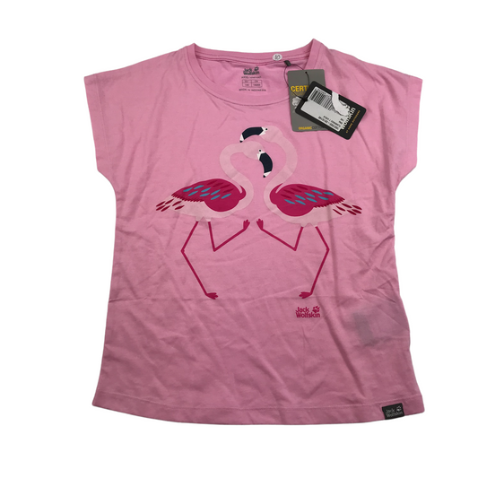 Jack Wolfskin Pink Flamingo T-shirt Age 10