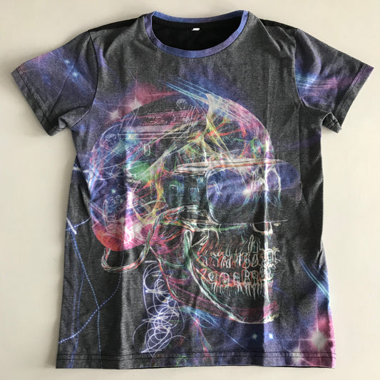 Grey Skull T-shirt Age 10