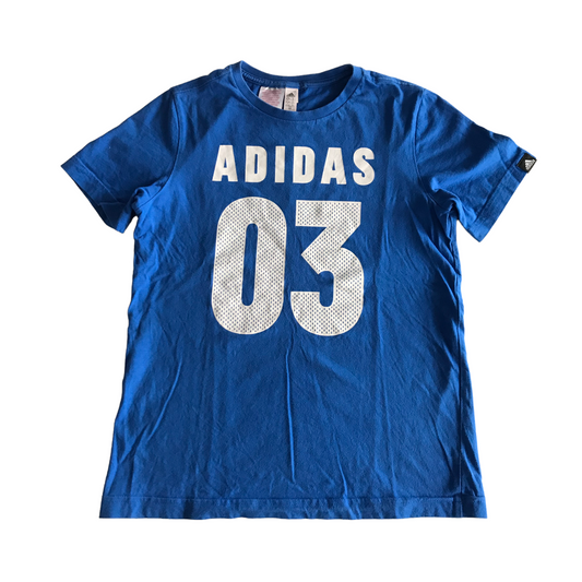 Adidas Royal Blue 03 Print T-shirt Age 11