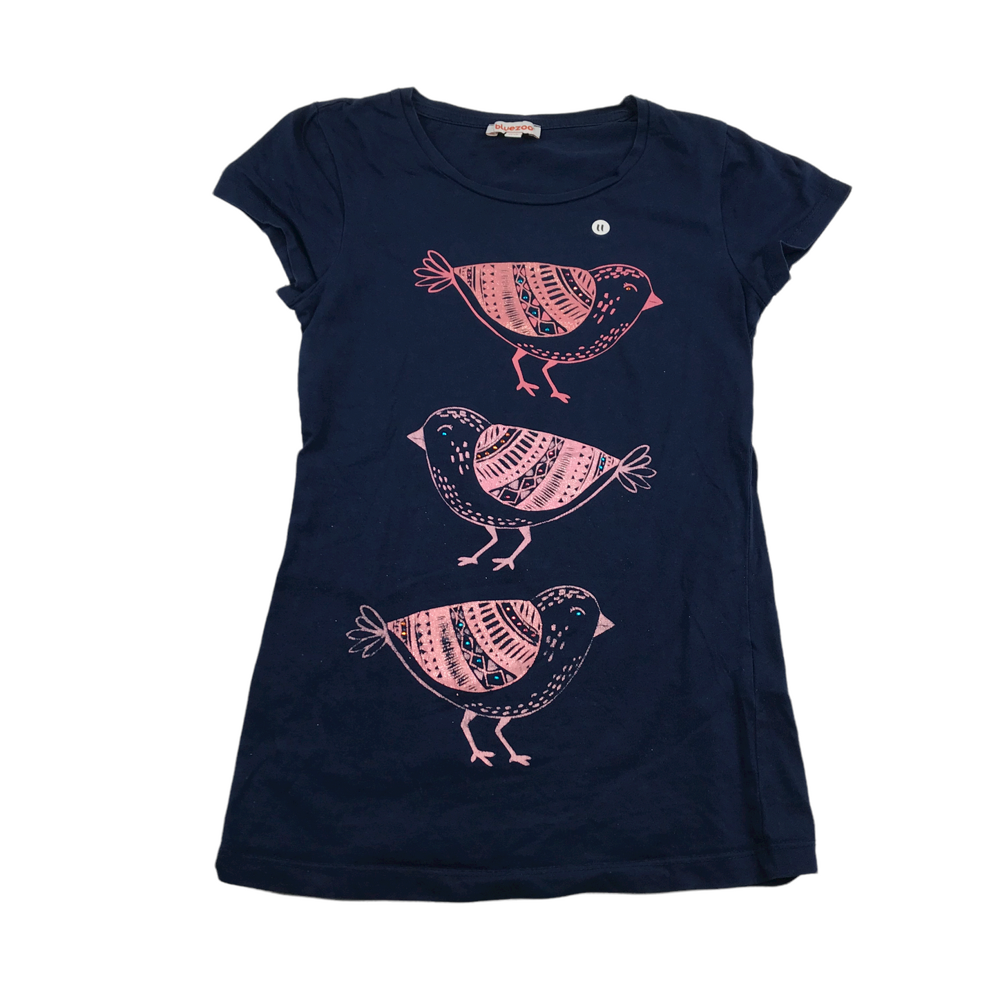 Bluezoo Navy Bird T-shirt Age 11