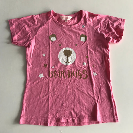 Pink Bear Hugs T-shirt Age 11