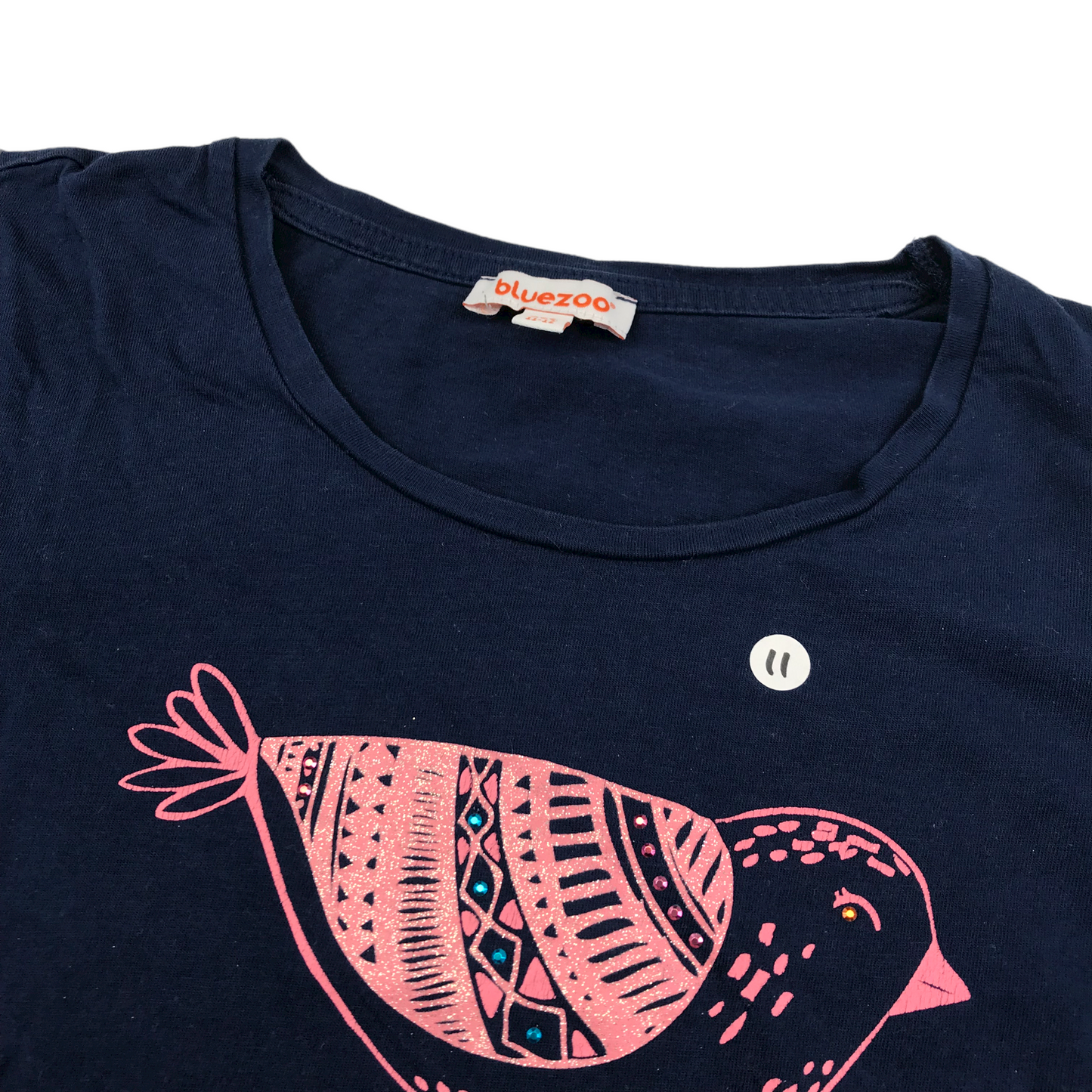 Bluezoo Navy Bird T-shirt Age 11