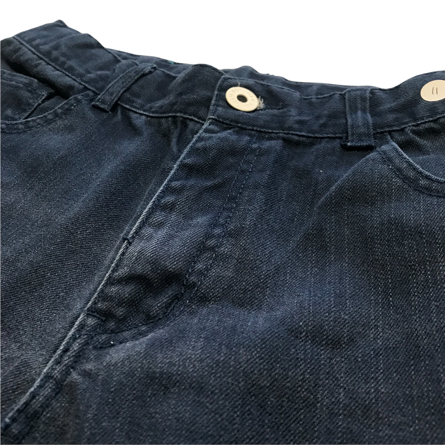 H&M Navy Blue Denim Style Shorts Age 11