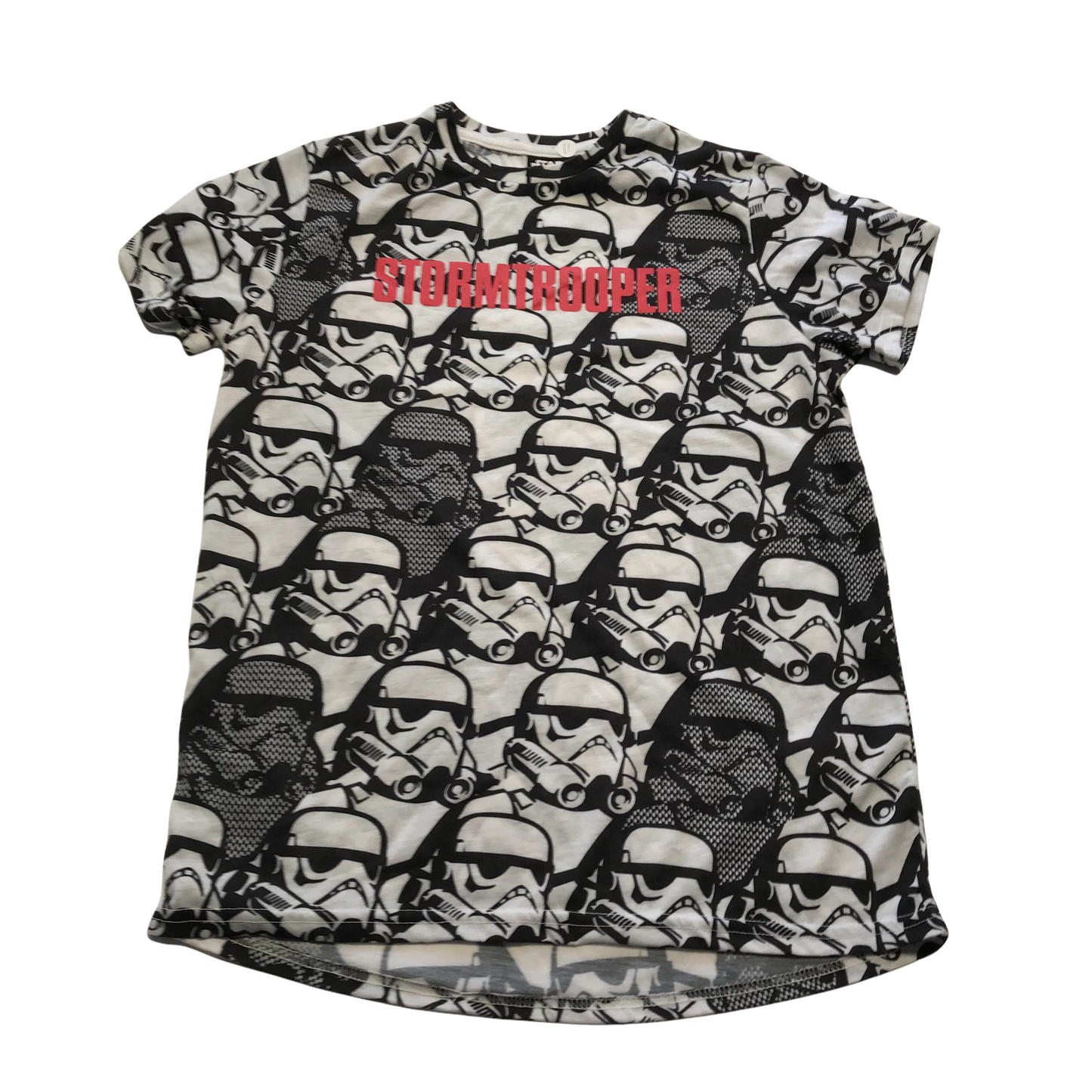 Star Wars White Storm Trooper Helmets T-shirt Age 11