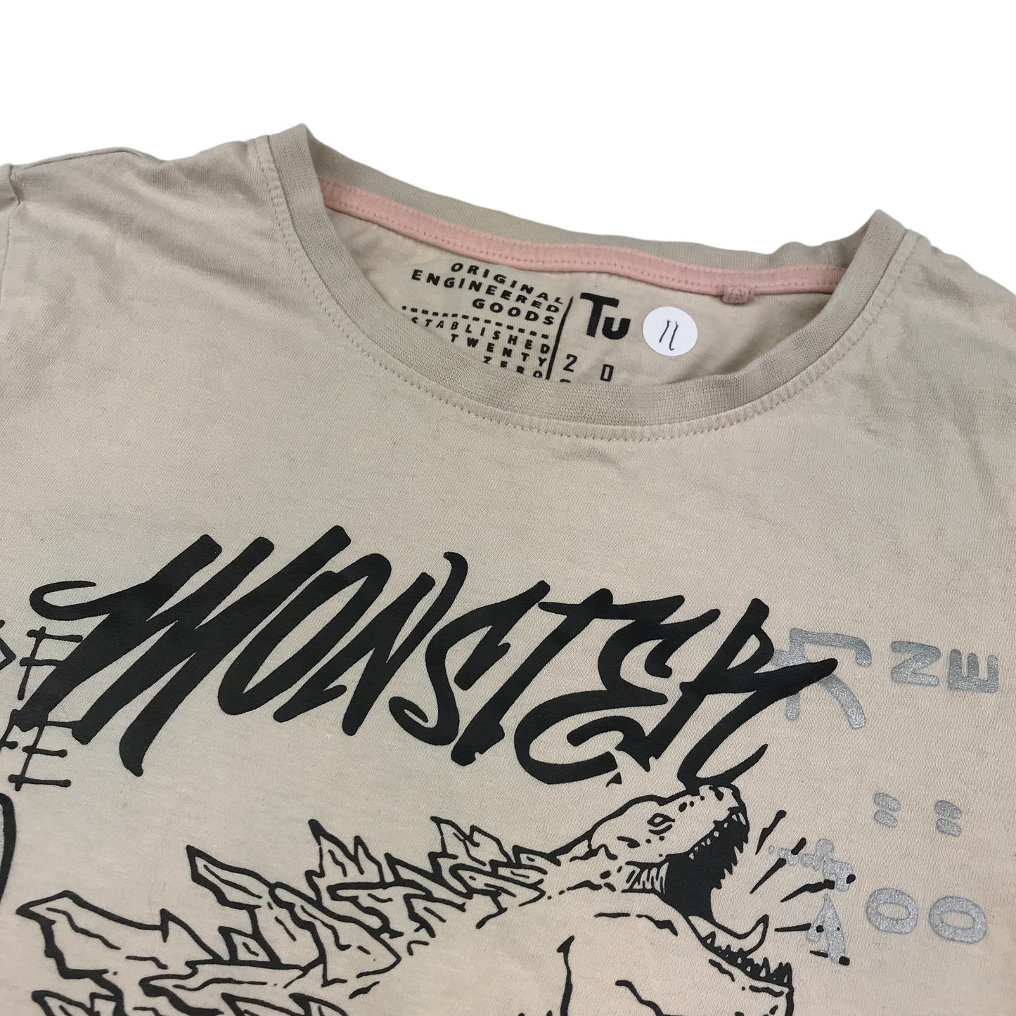 Tu Beige Godzilla Tokyo T-shirt Age 11