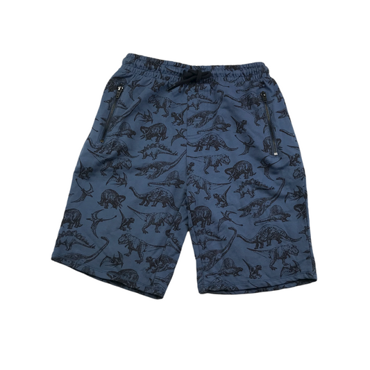 Next Blue Dinosaur Jersey Shorts Age 11