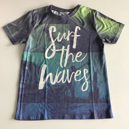 Blue Surf the Waves T-shirt Age 11