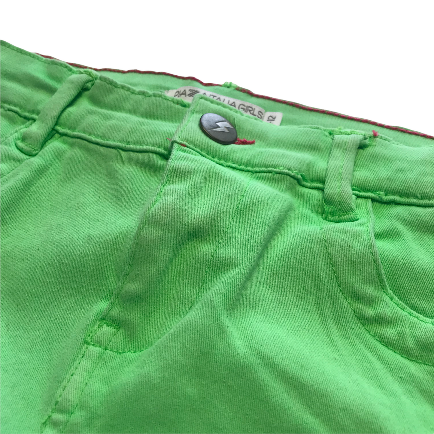 Piaza Italia Green Denim Shorts Age 11