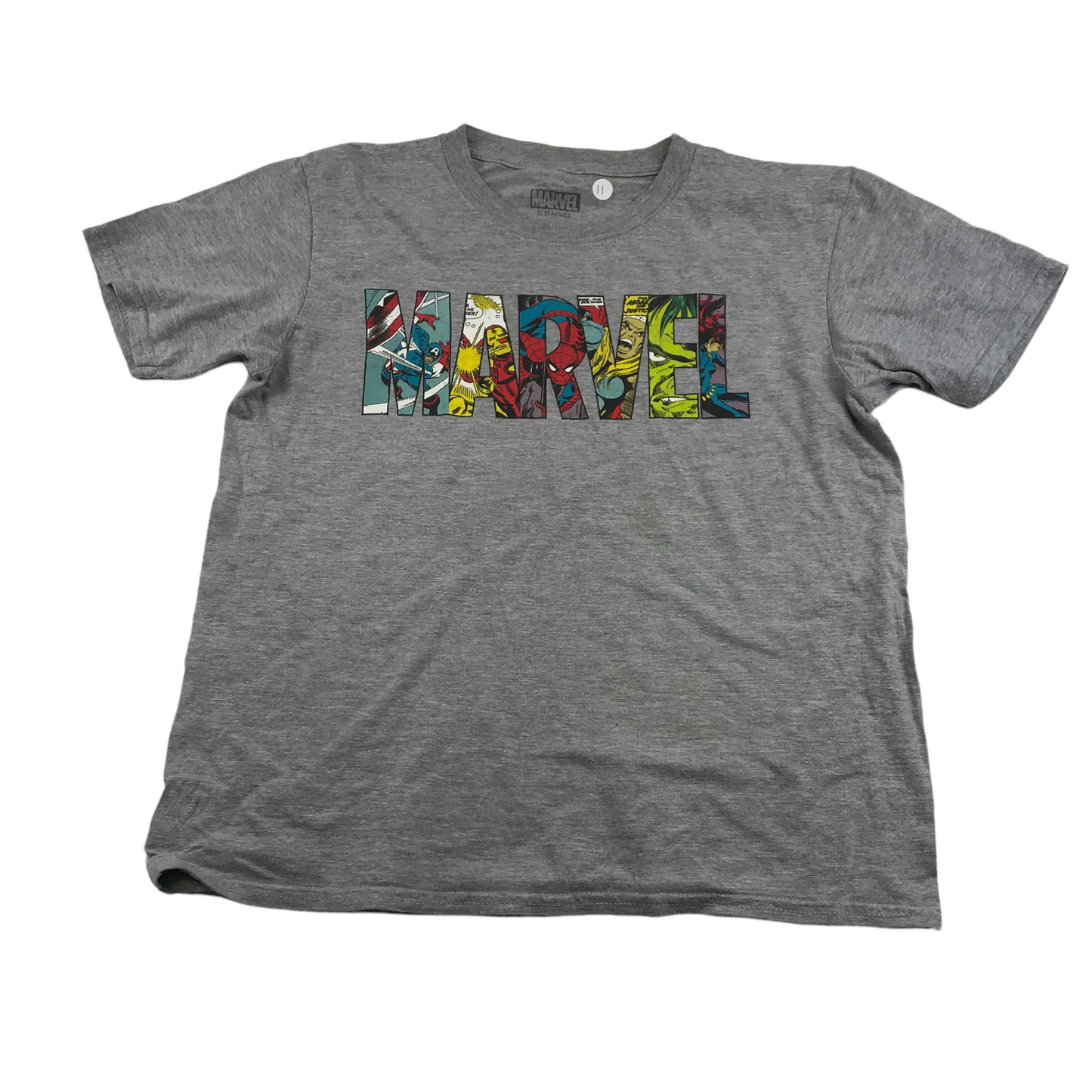 Marvel Grey Avengers T-shirt Age 11