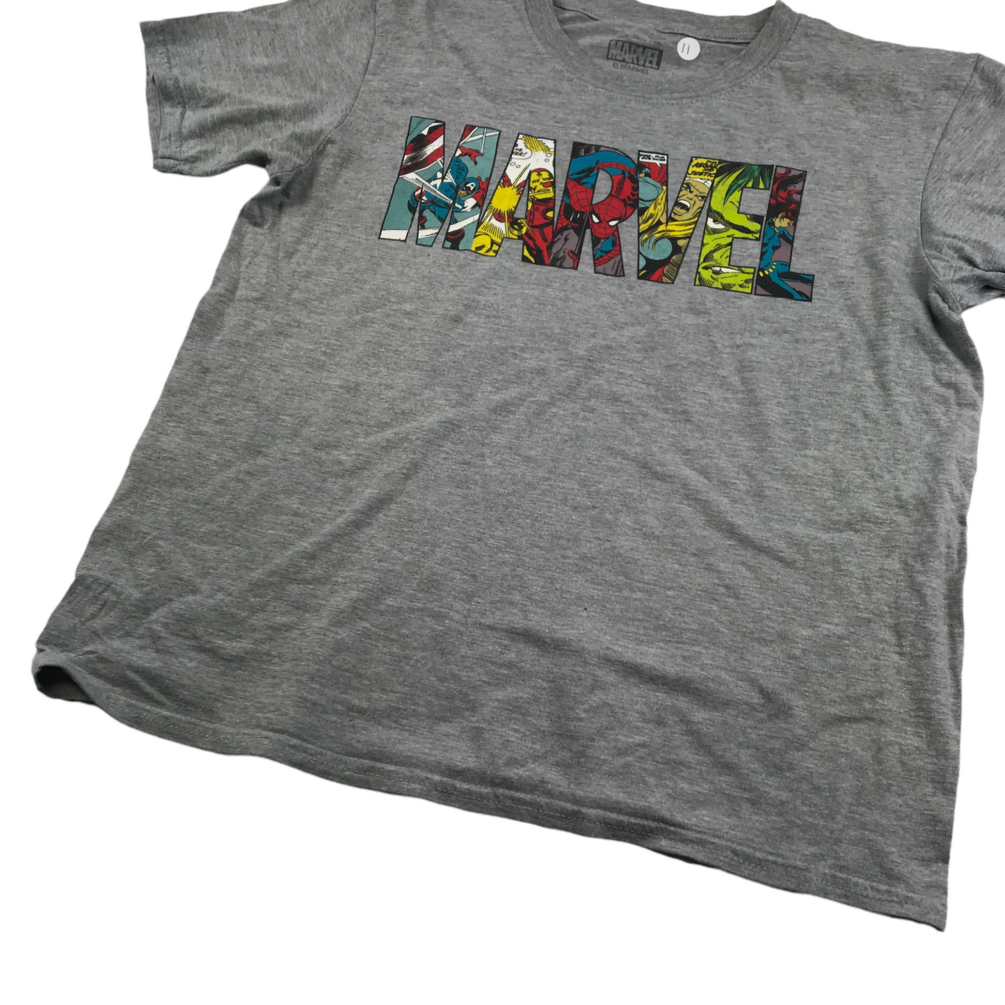 Marvel Grey Avengers T-shirt Age 11