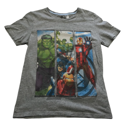 M&S Grey Marvel T-shirt Age 11