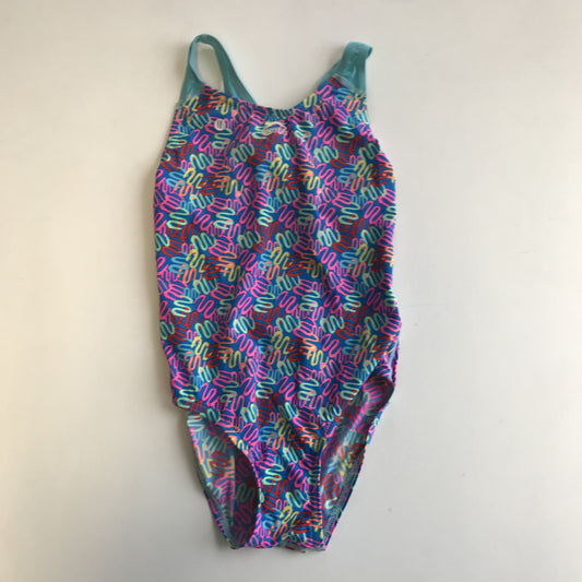 Swimsuit - Blue & Pink Pattern - Age 11