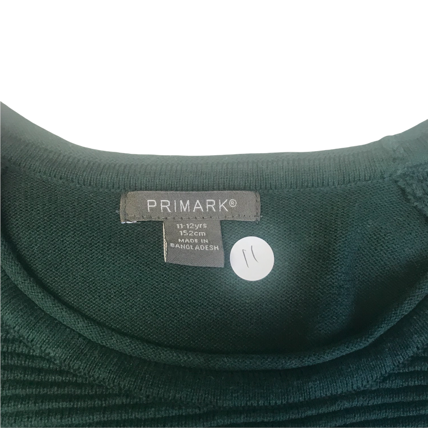 Primark Emerald Green Jumper Age 11