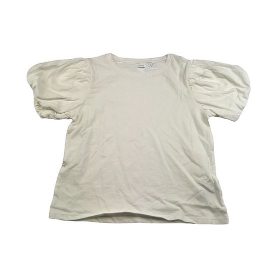 Next White Puffed Shoulders T-shirt Age 11