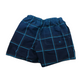 Navy Blue Checked Swim Trunks Age 11