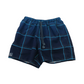 Navy Blue Checked Swim Trunks Age 11