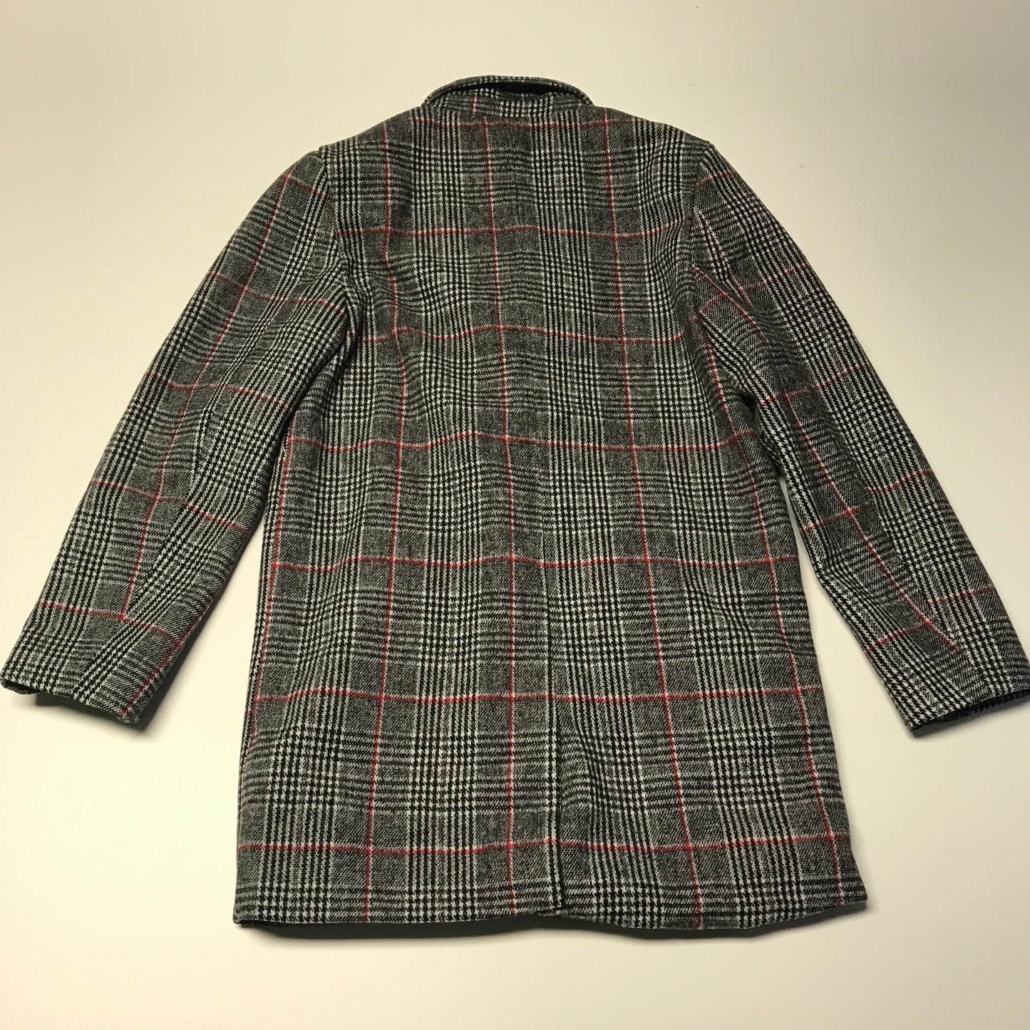 Threadboys Black and White Checked Coat Age 11