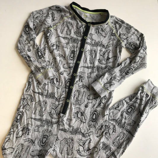 Tu Grey Dinosaur Onesie Age 11