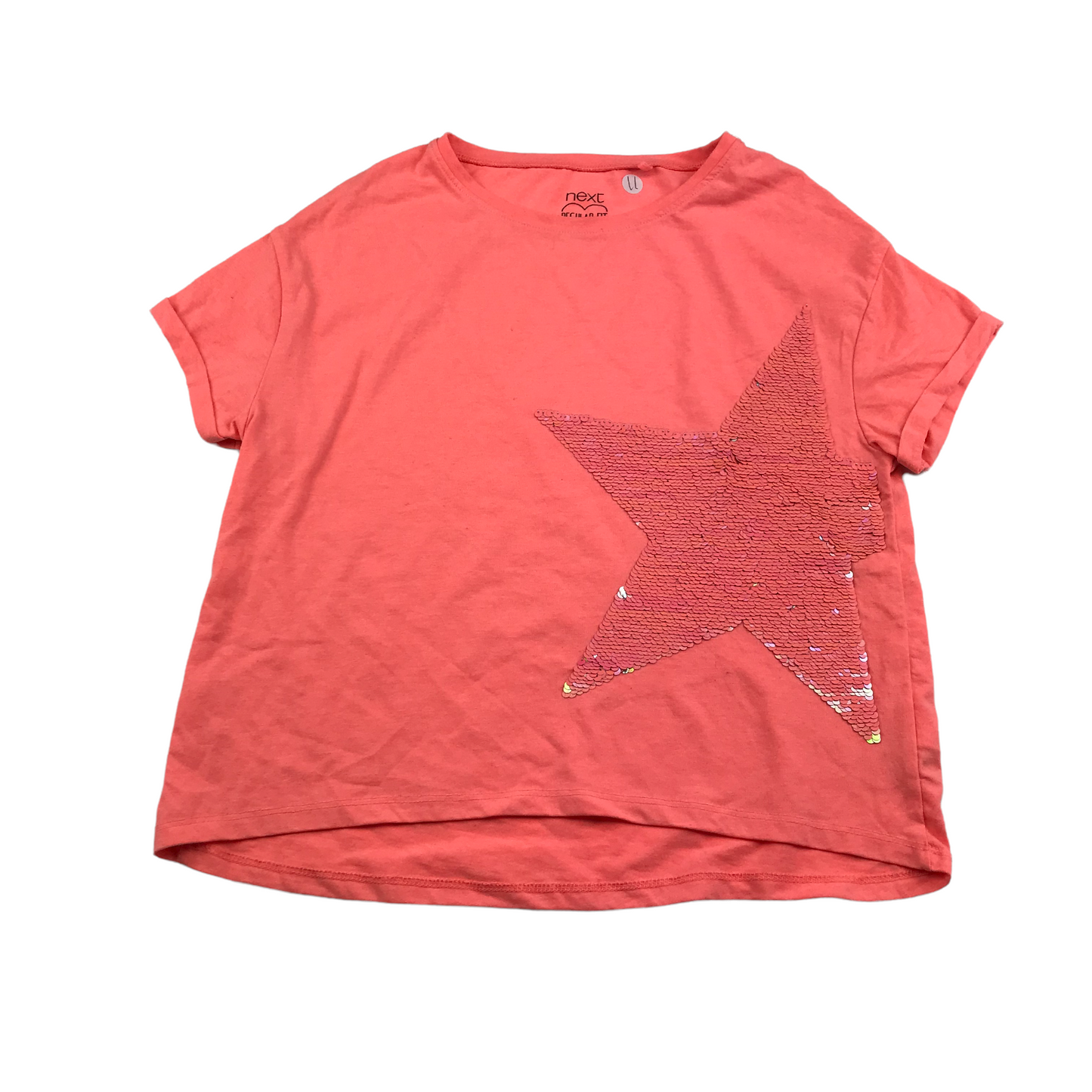 Next Pink Sequin Star T-shirt Age 11