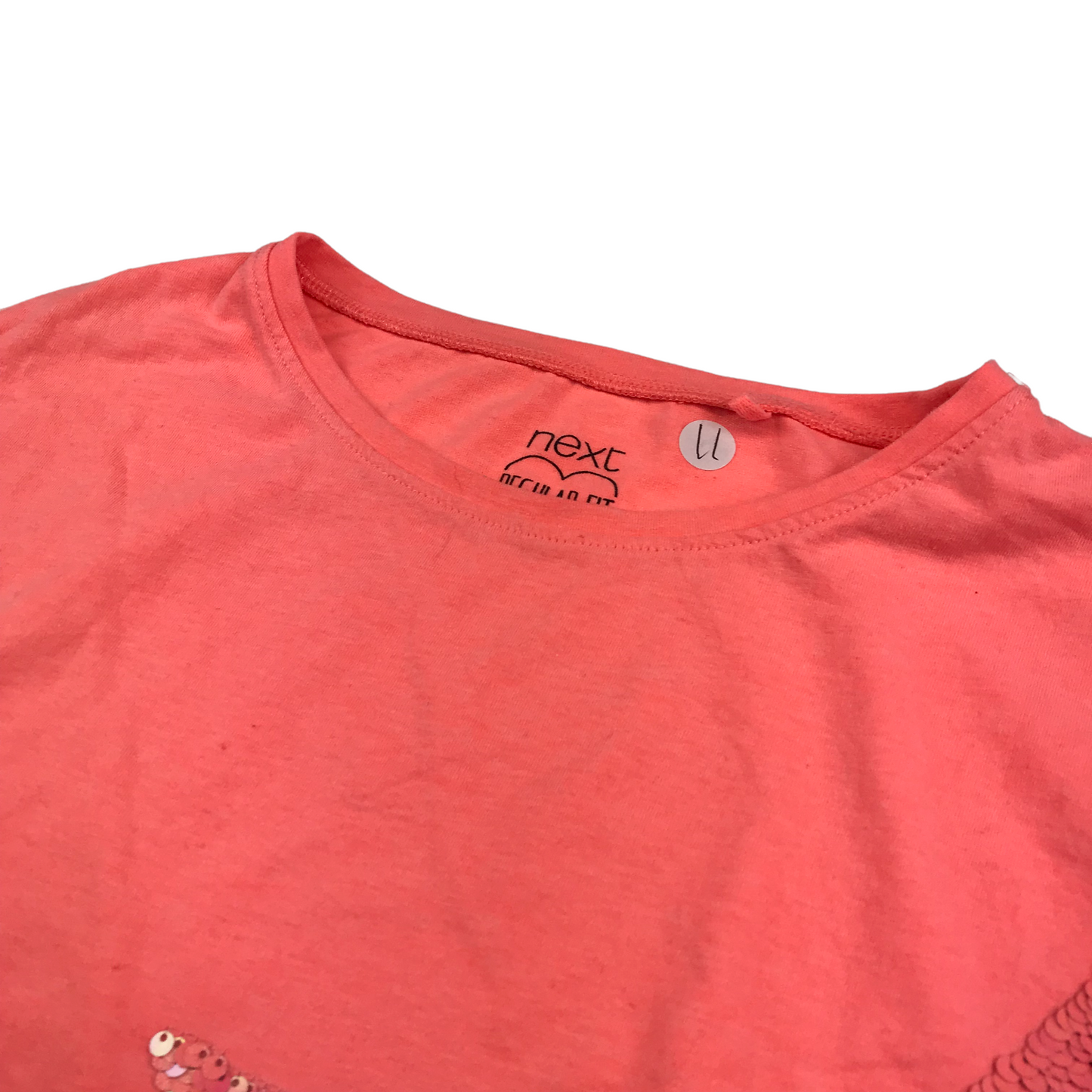 Next Pink Sequin Star T-shirt Age 11