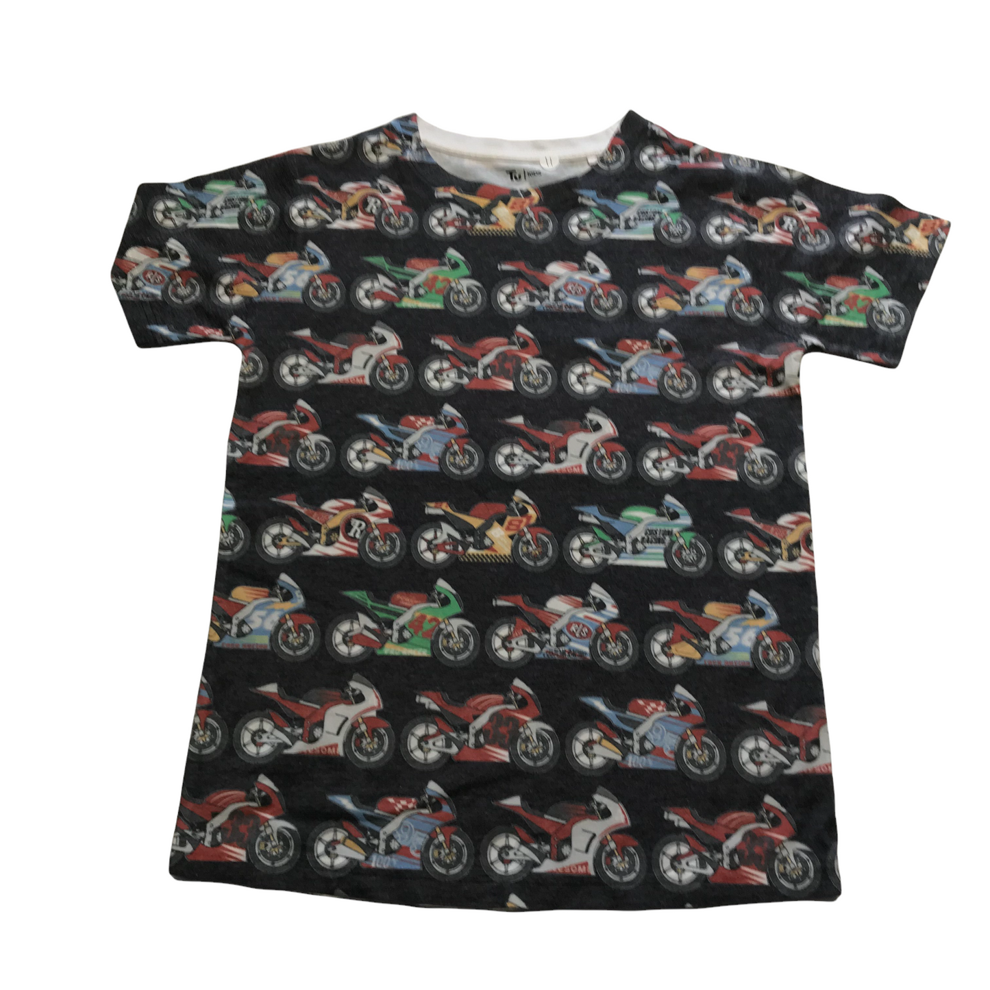 Tu Black Motor Bike T-shirt Age 11