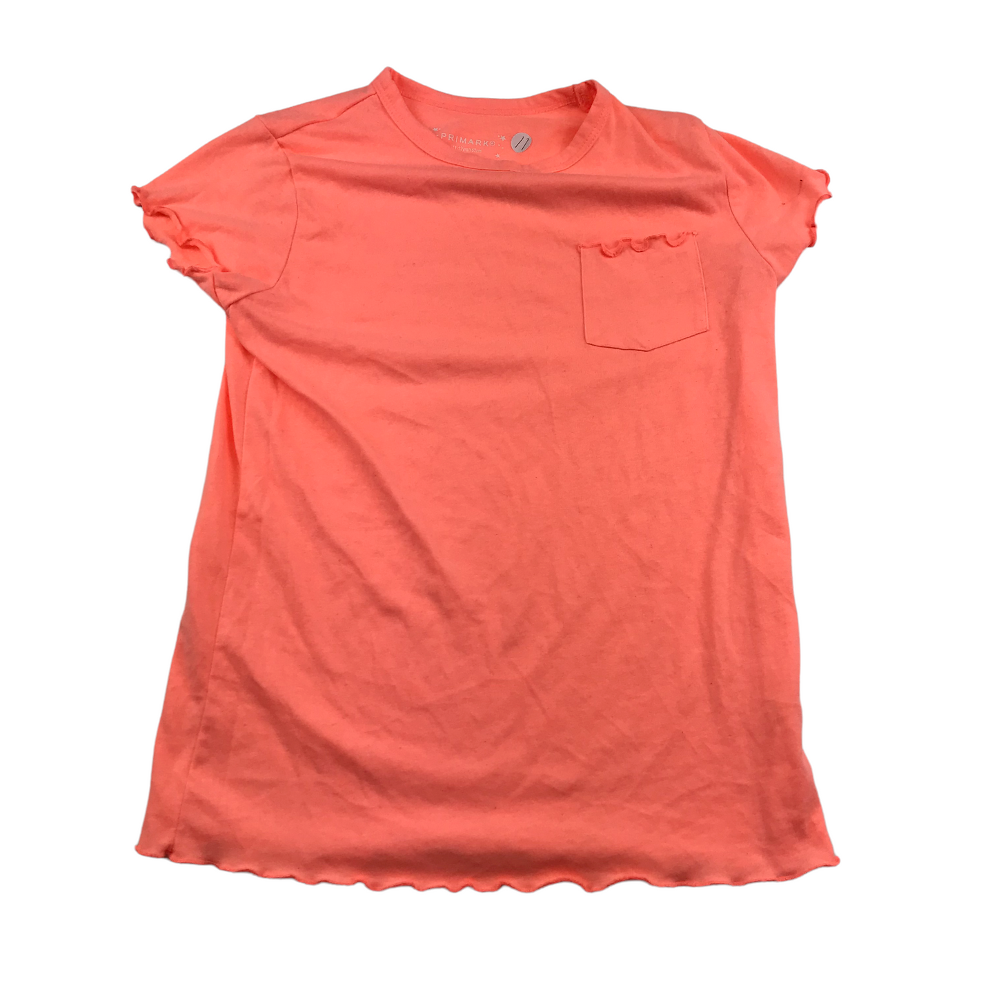 Primark Orange Plain T-shirt Age 11