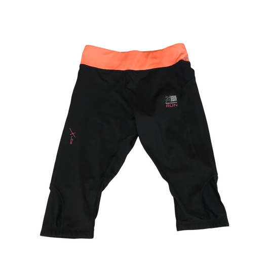 Karrimor Run Black Cropped Sport Leggings Shorts Age 11