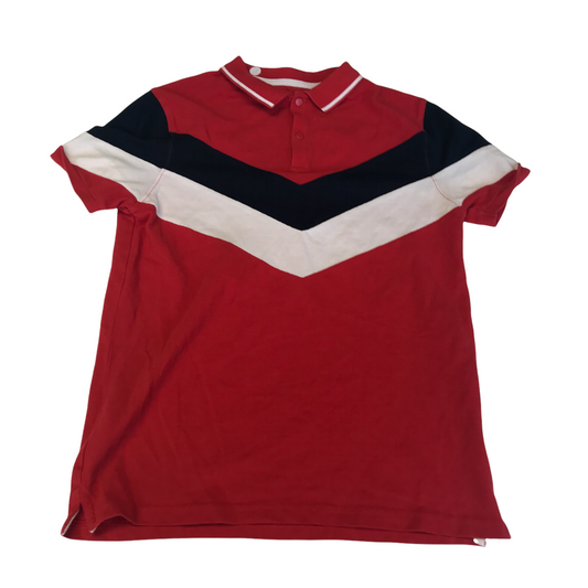 M&S Red Polo Shirt Age 11