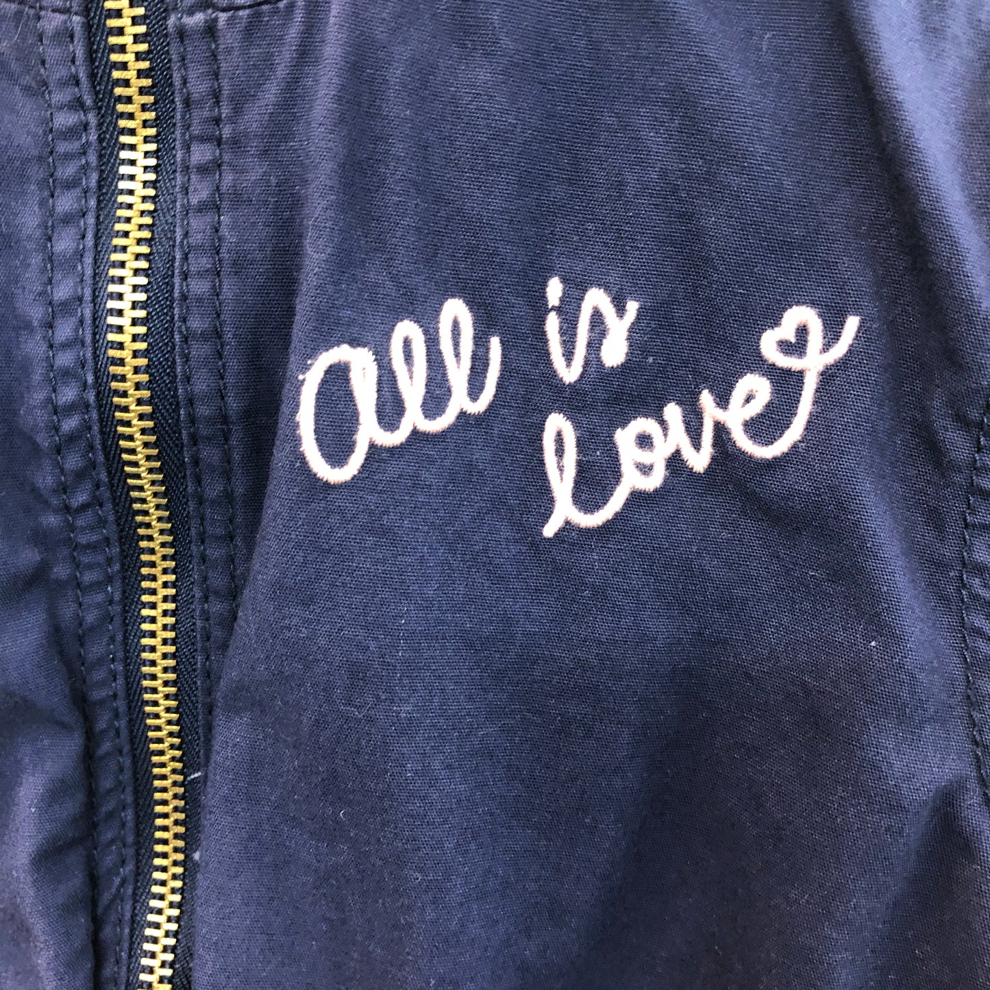 Navy Blue All Is Love Light Parka Jacket Age 6