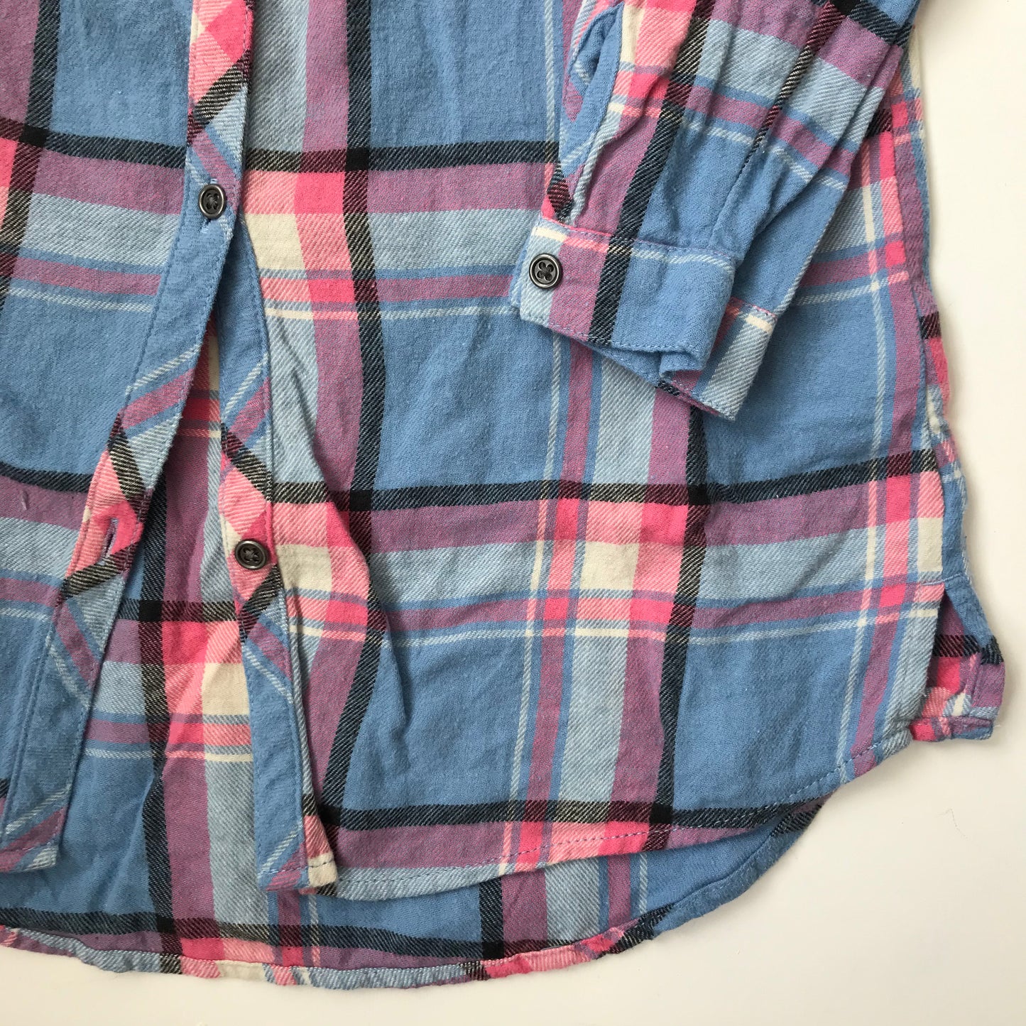 Shirt - Light Blue & Pink Check - Age 10