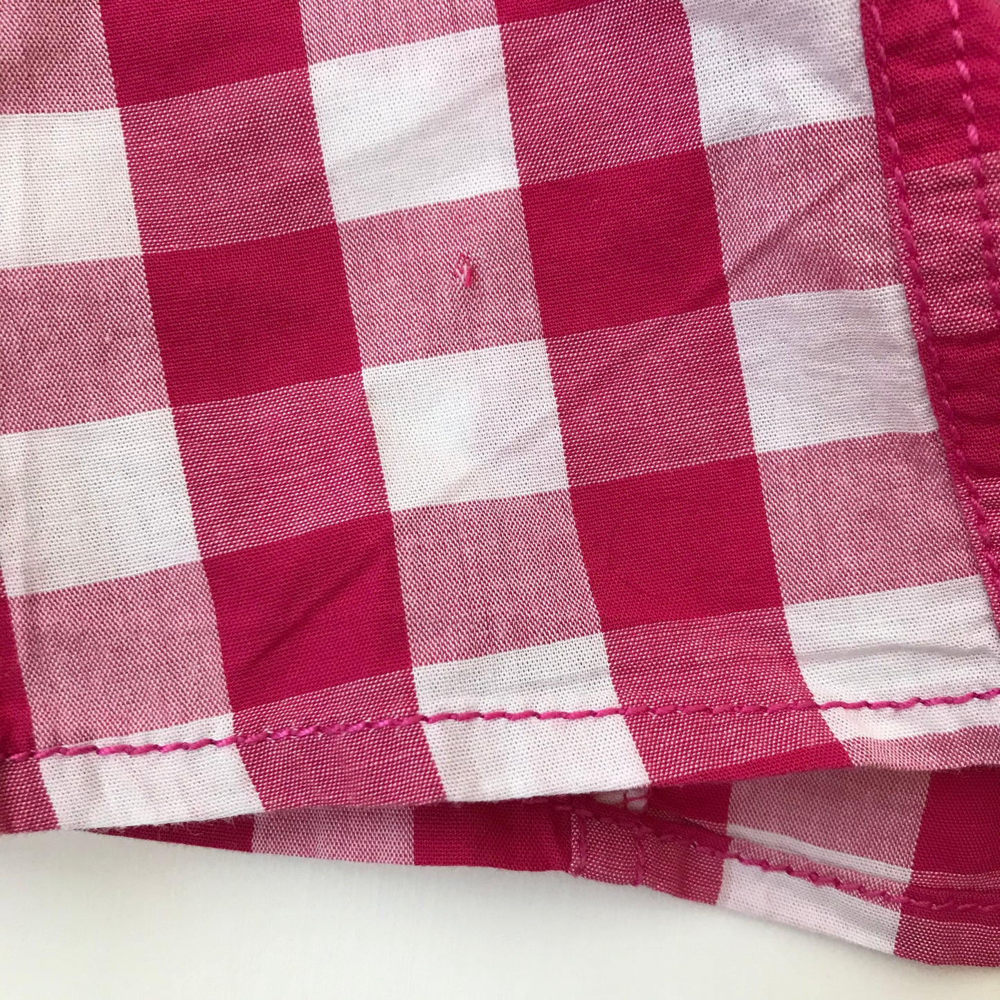 Next Pink and White Checked Sleeveless Shirt Age 6