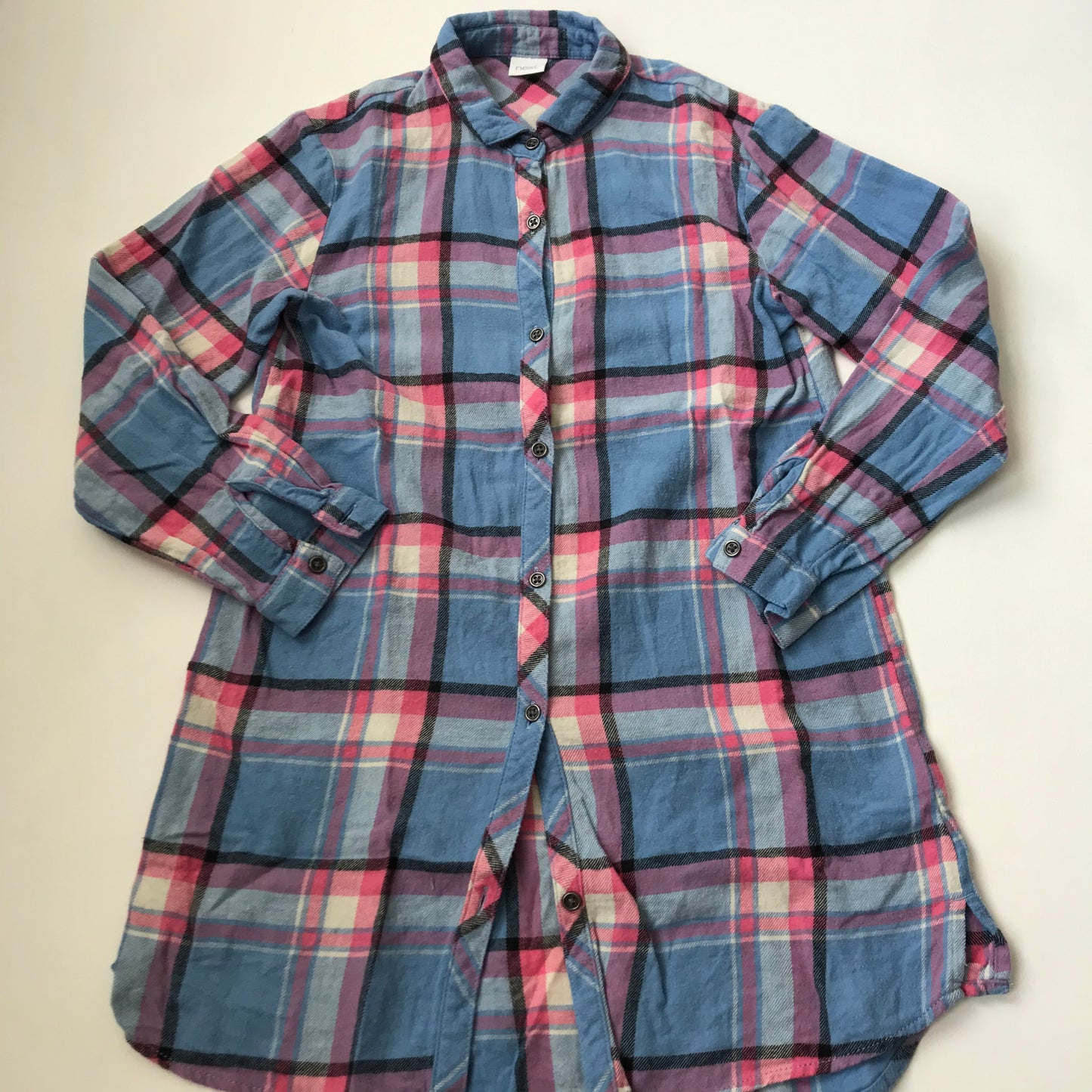 Shirt - Light Blue & Pink Check - Age 10