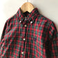 Shirt - Red & Green Check - Age 5
