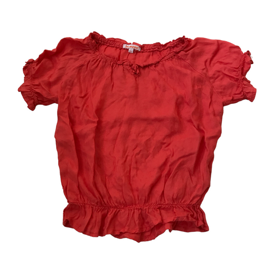 Bluezoo Red Peplum Summer Top Age 7