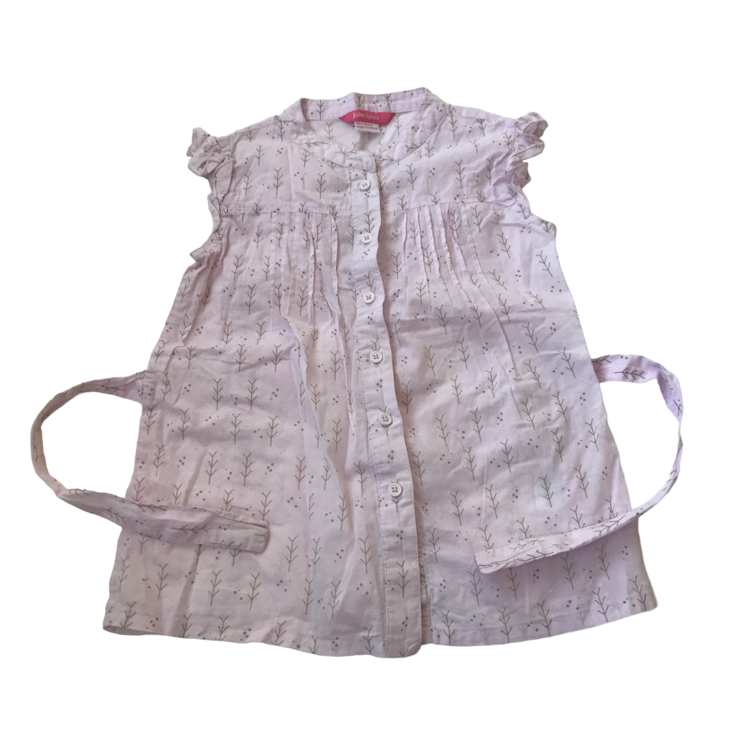 John Lewis Light Pink Sleeveless Blouse Age 7