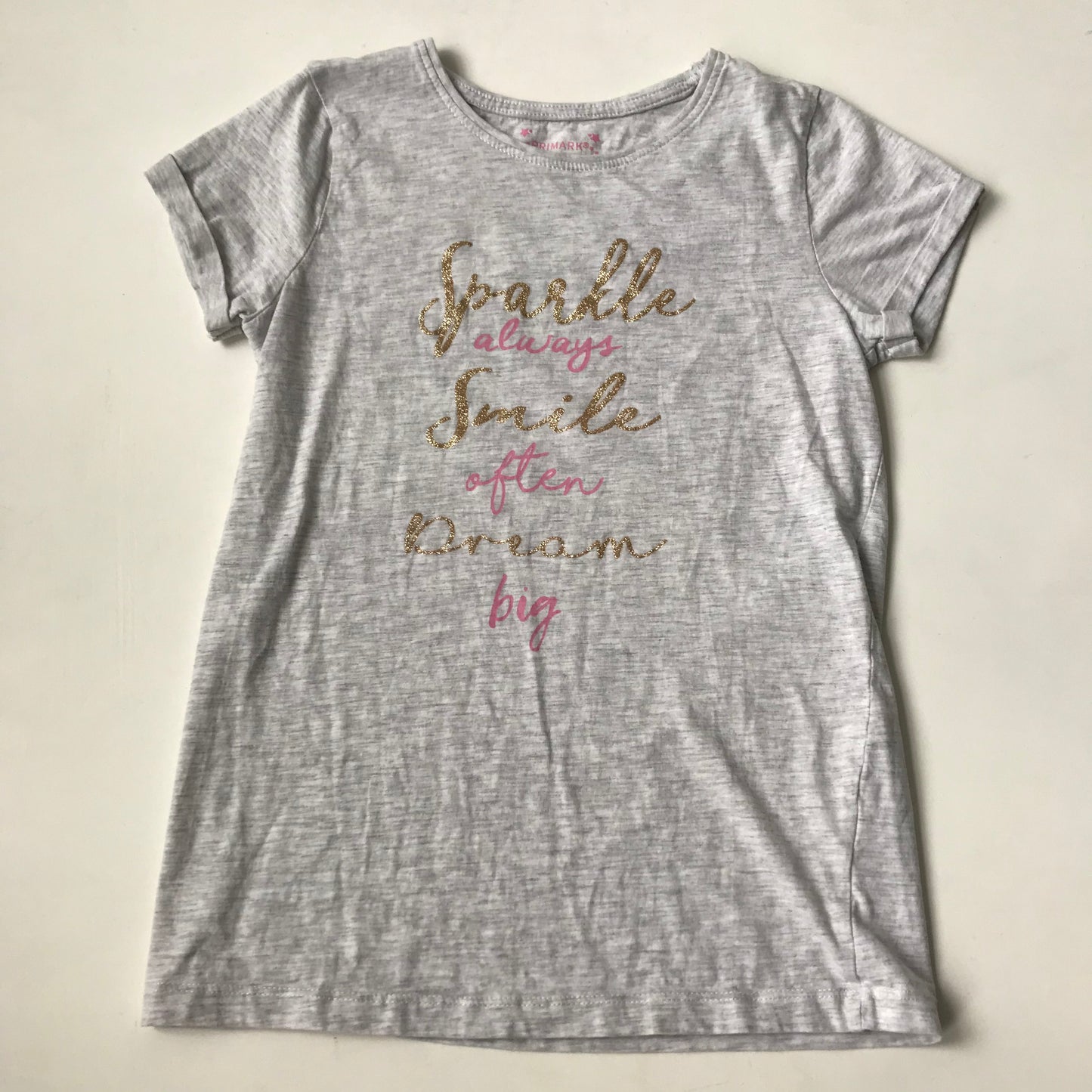 T-shirt - 'Sparkle Smile Dream' - Age 11