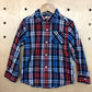 Shirt - Plaid Red Blue - Age 5