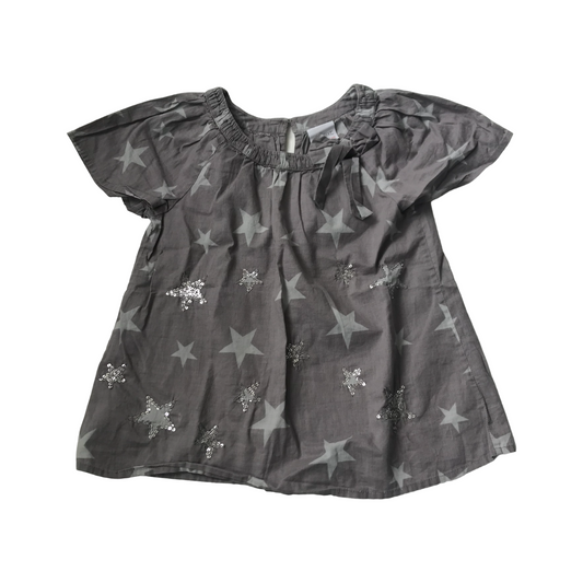 Next Grey Sequin Star Blouse Age 6