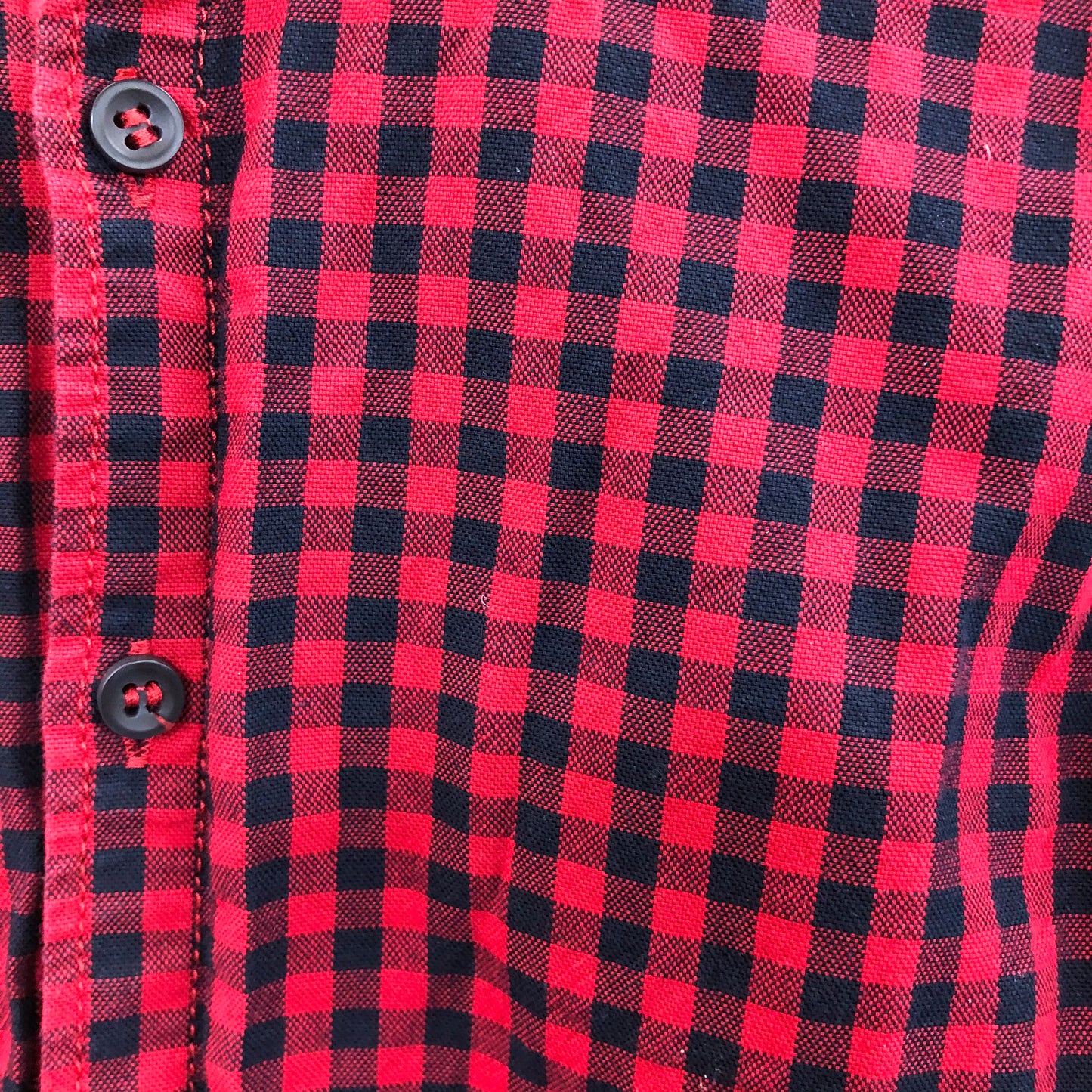 Shirt - Checked Red Black - Age 4