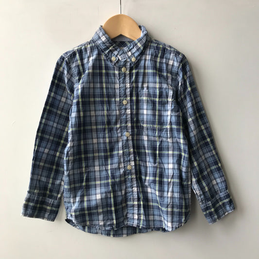 Shirt - Blue Check - Age 4